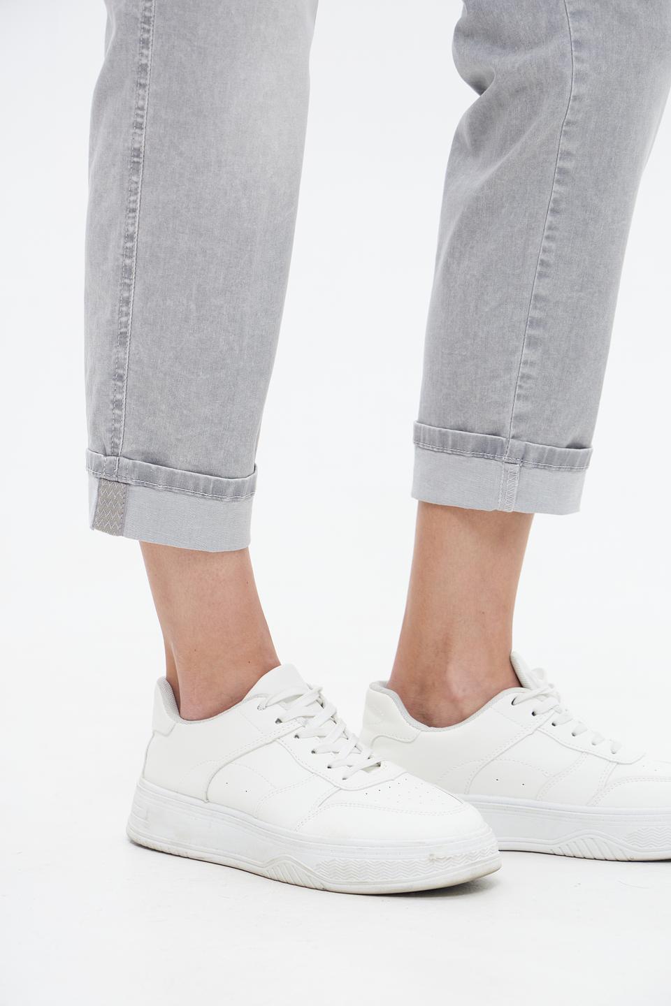 Джинсы Angels серые укороченные