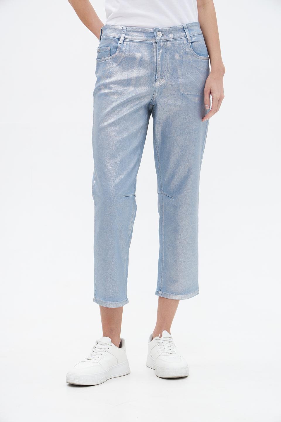 Джинсы Gardeur с эффектом металлик