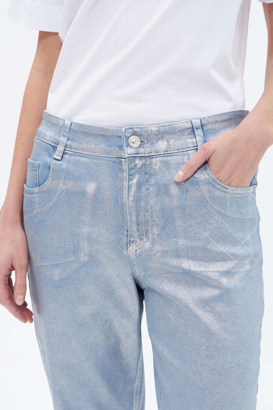 Джинсы Gardeur с эффектом металлик