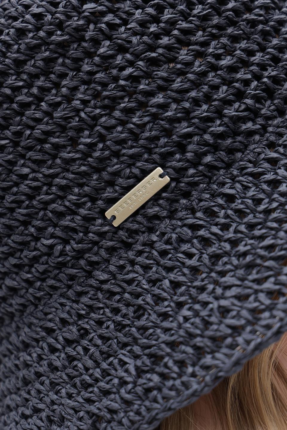 Шляпа Seeberger плетеная черная