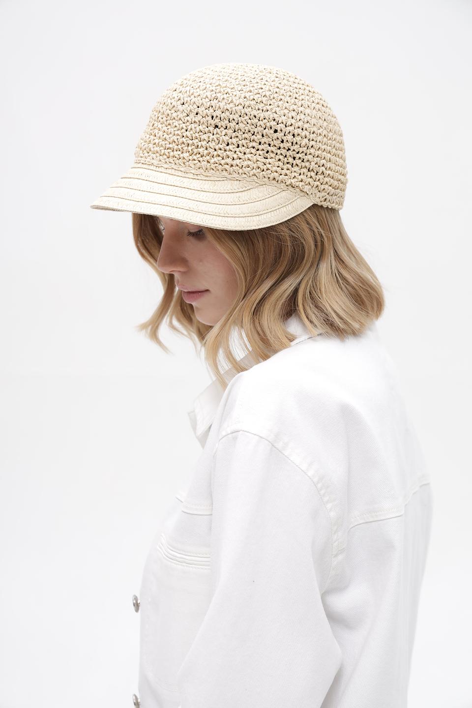 Кепка Loevenich плетеная бежевая