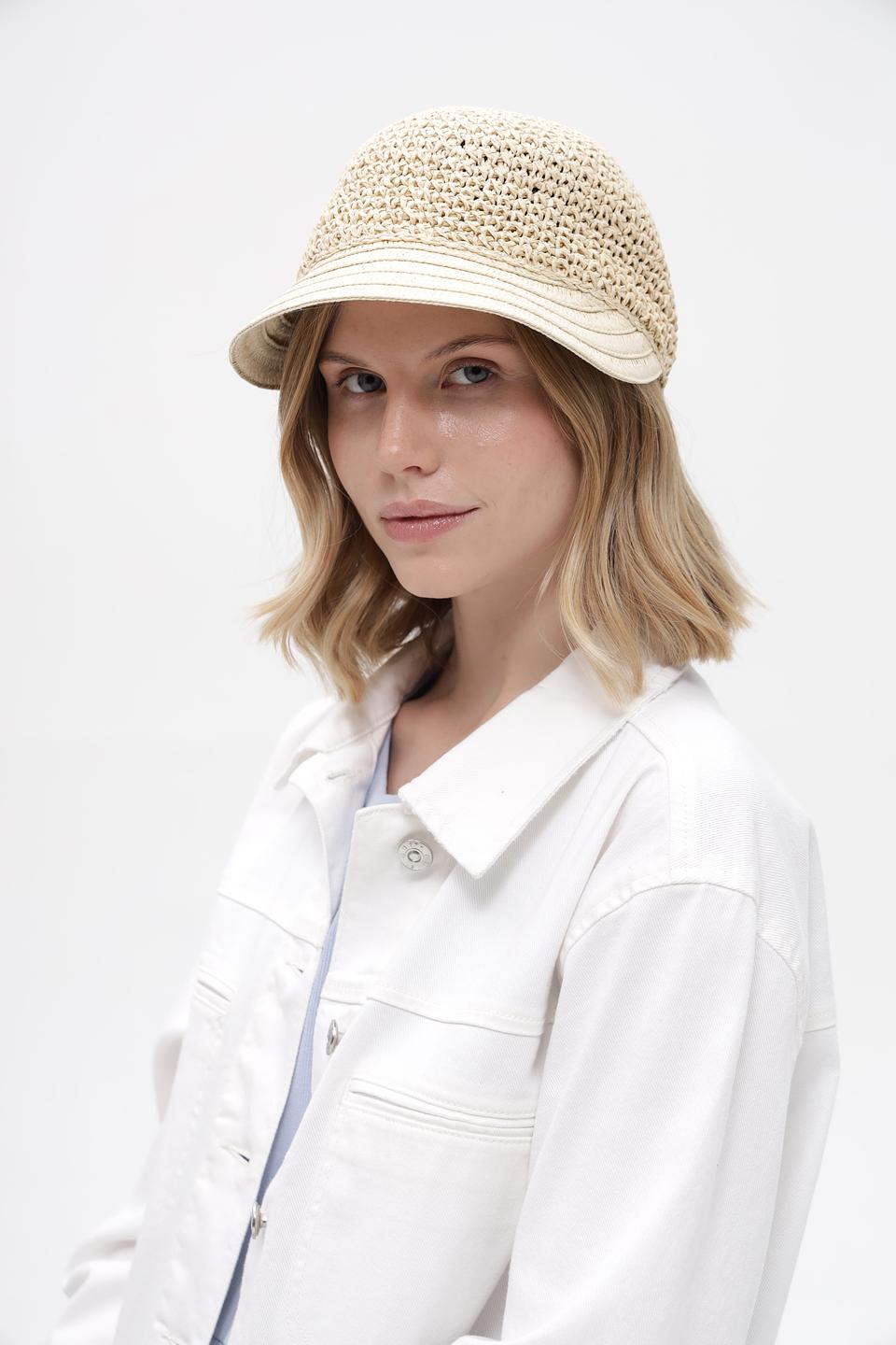 Кепка Loevenich плетеная бежевая