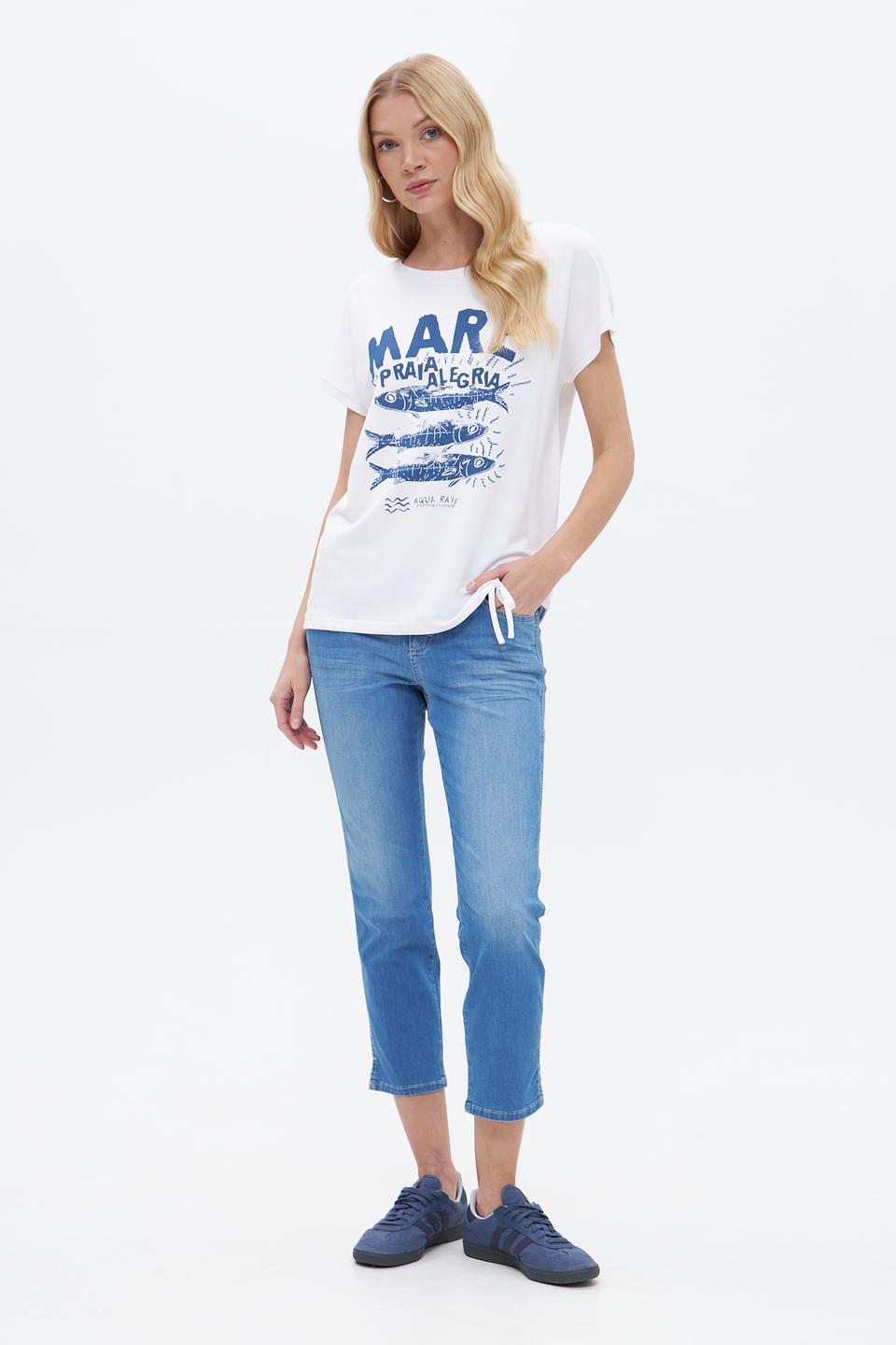 Джинсы Angels укороченные голубые