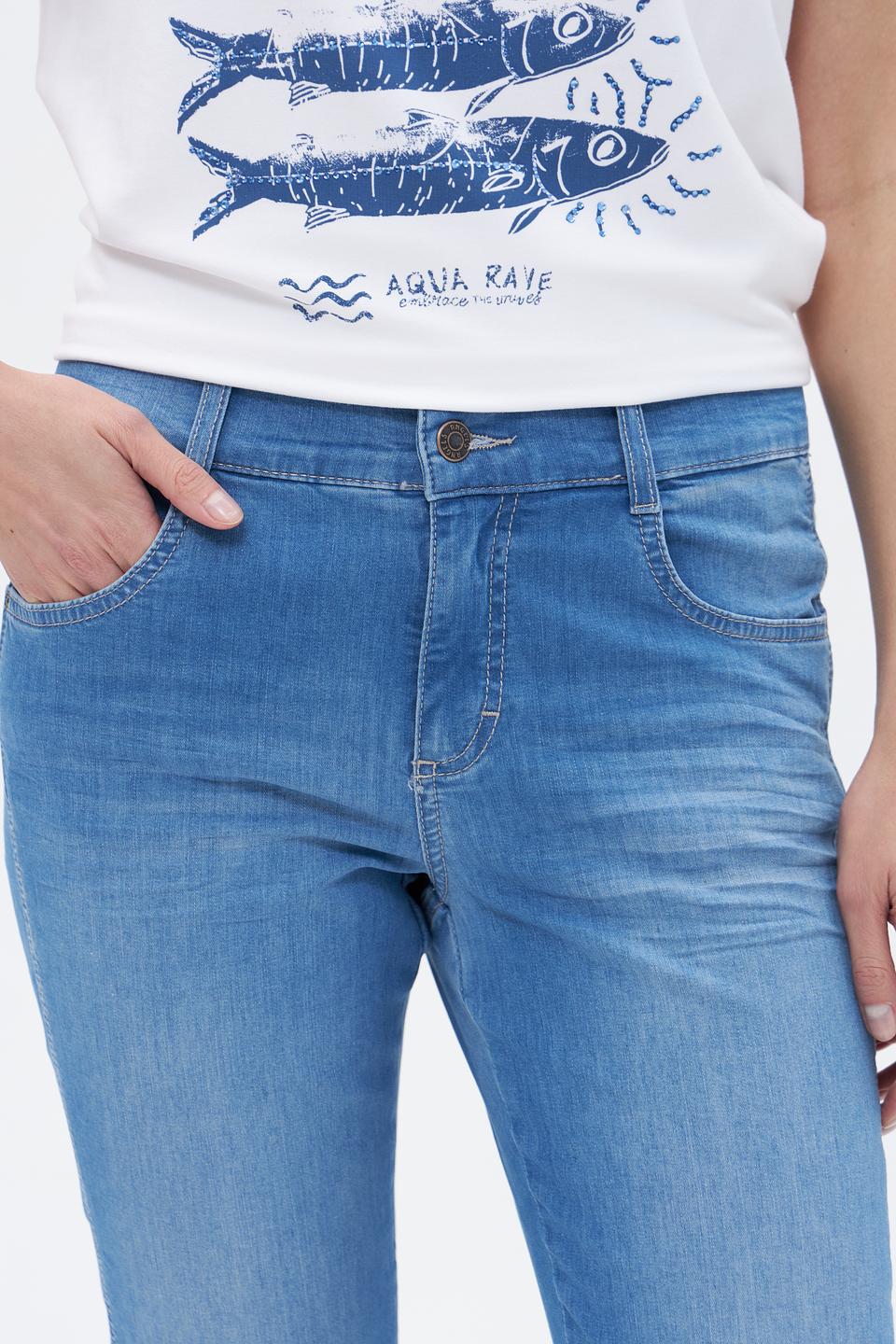 Джинсы Angels укороченные голубые