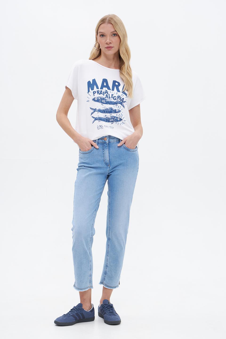 Джинсы ZRS Mom Fit светло-голубые