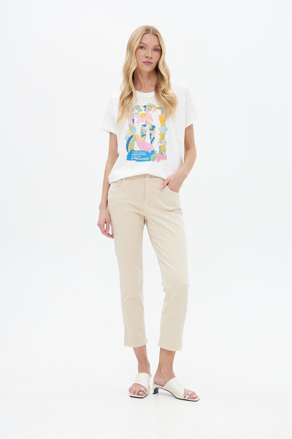 Брюки Gardeur прямого кроя бежевые