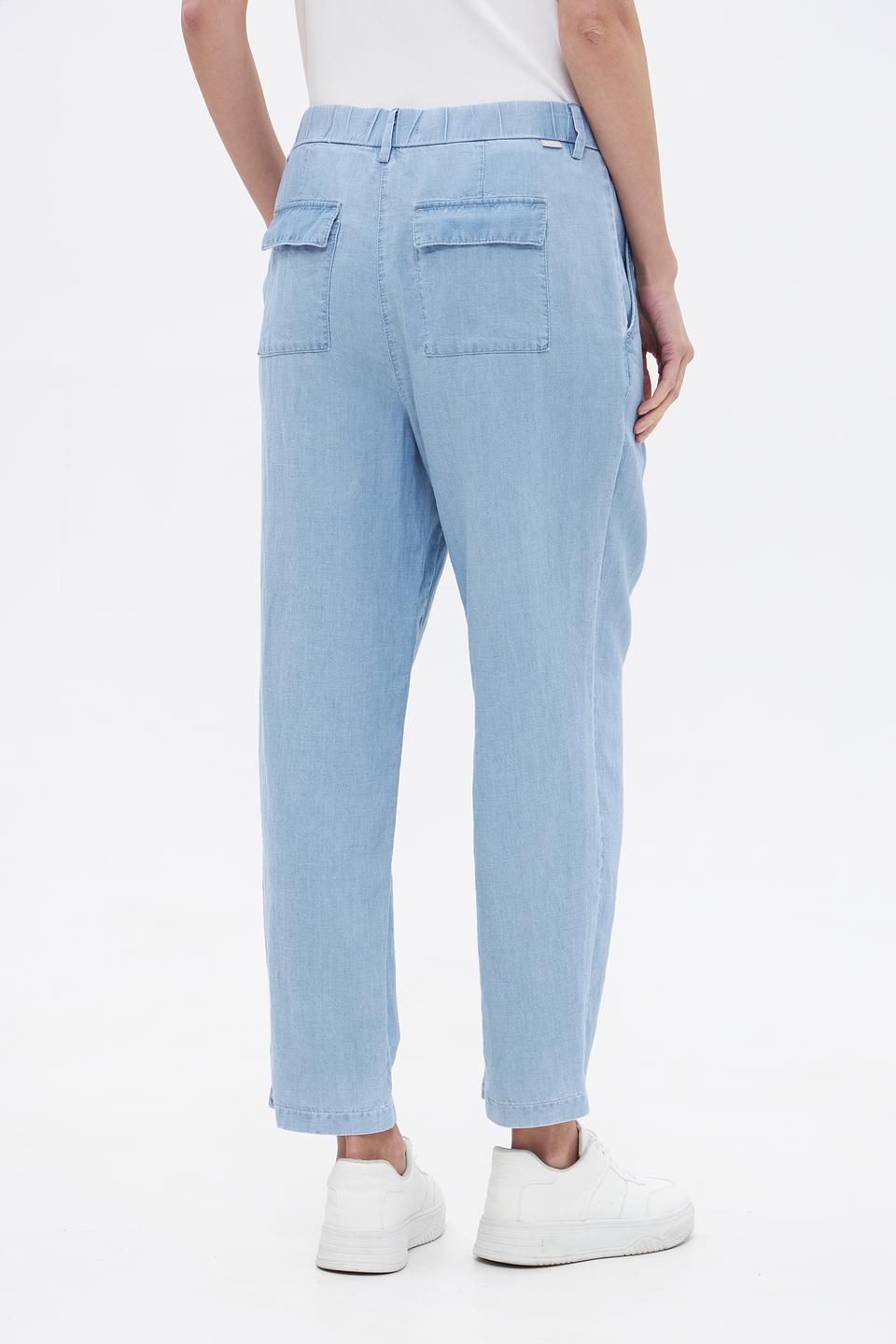 Брюки Gardeur голубые с защипами