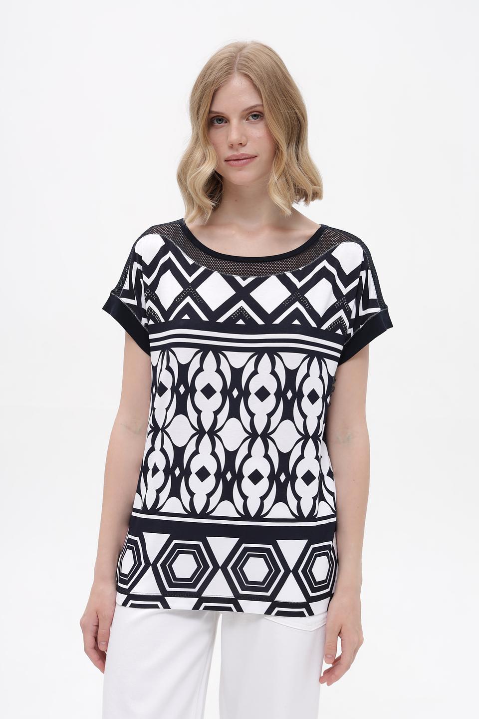 Футболка Tuzzi с геометрическим принтом