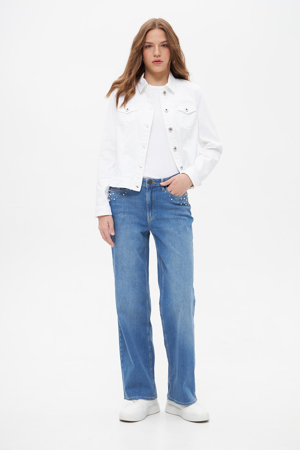 Джинсы Betty and Co с жемчугом