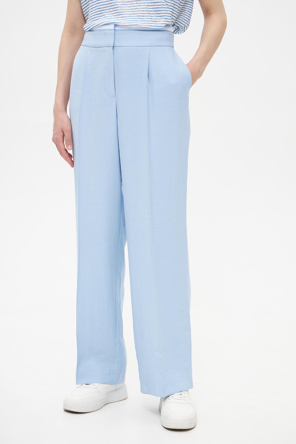 Брюки широкие Marc Aurel голубые