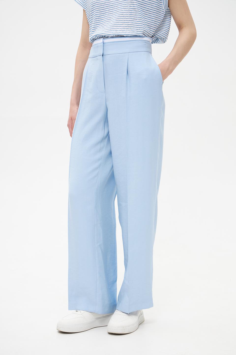 Брюки широкие Marc Aurel голубые