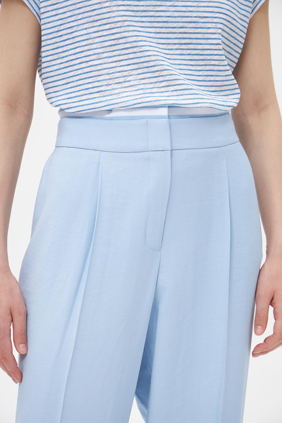 Брюки широкие Marc Aurel голубые