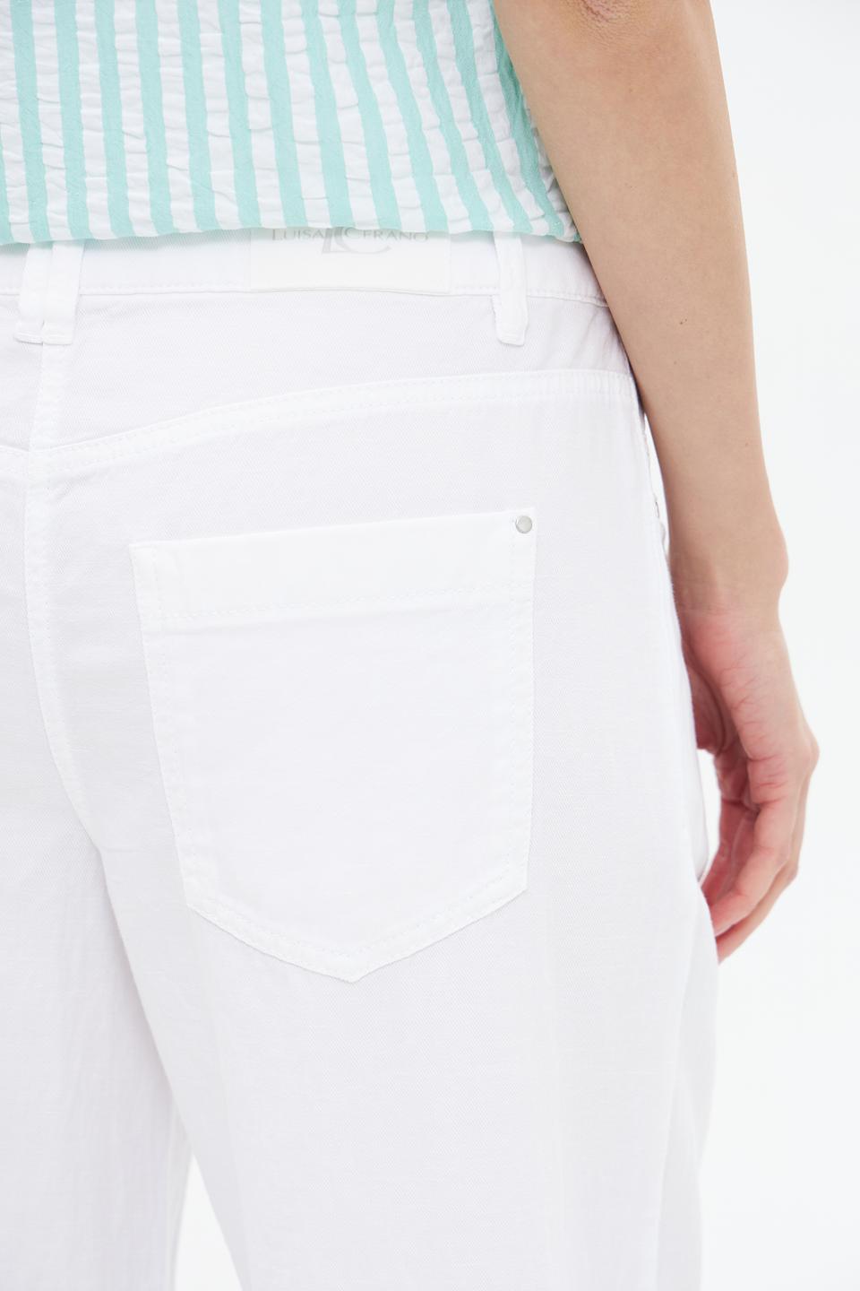 Брюки Luisa Cerano белые клеш