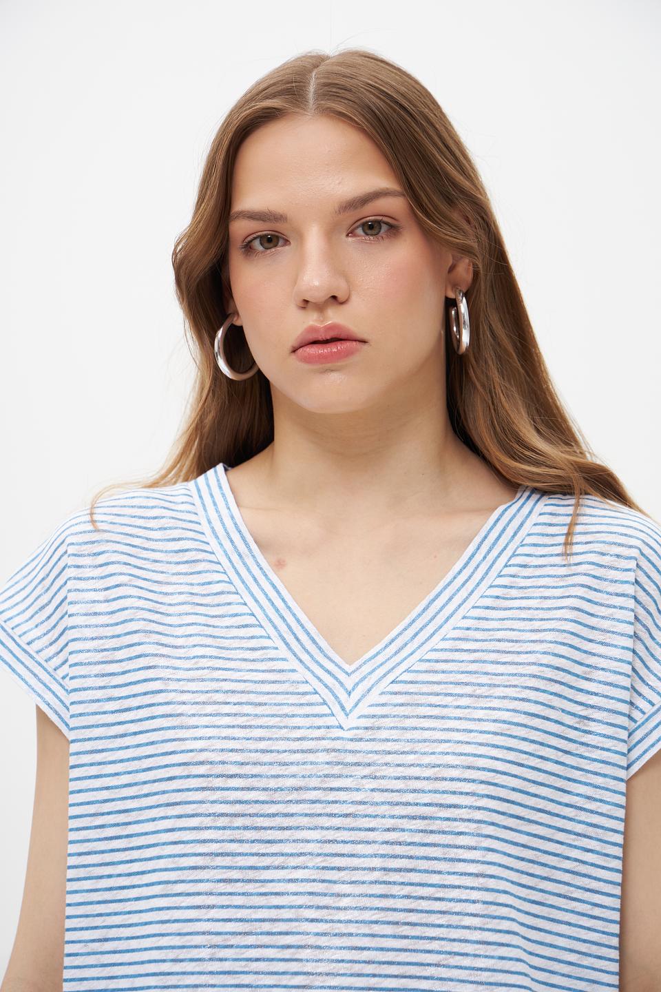 Пуловер Marc Aurel в полоску