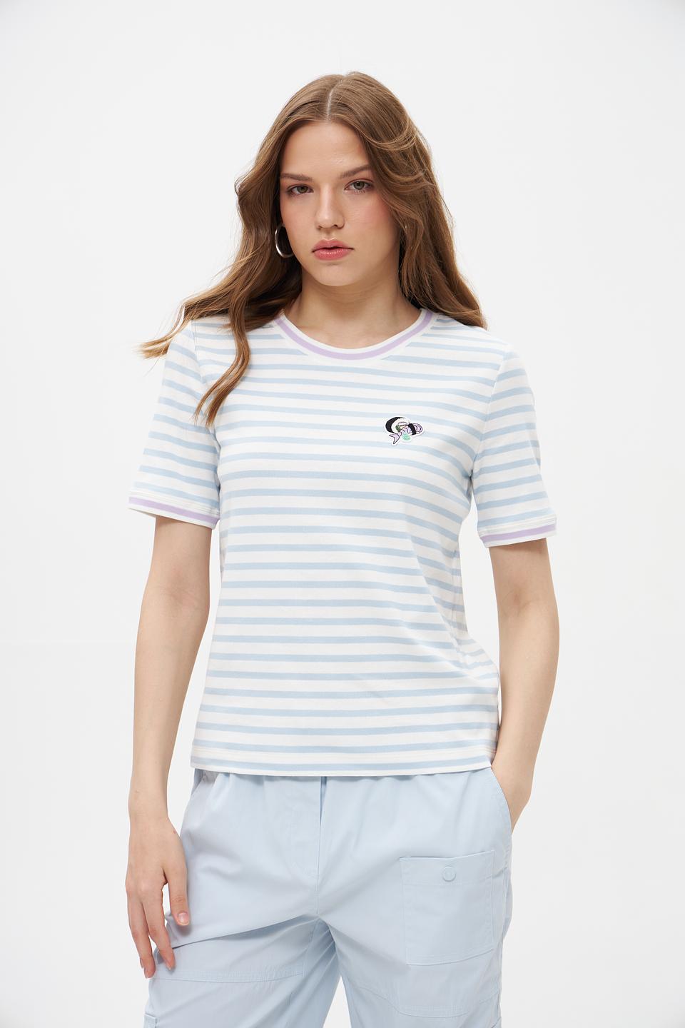 Футболка Marc Cain полоска голубая