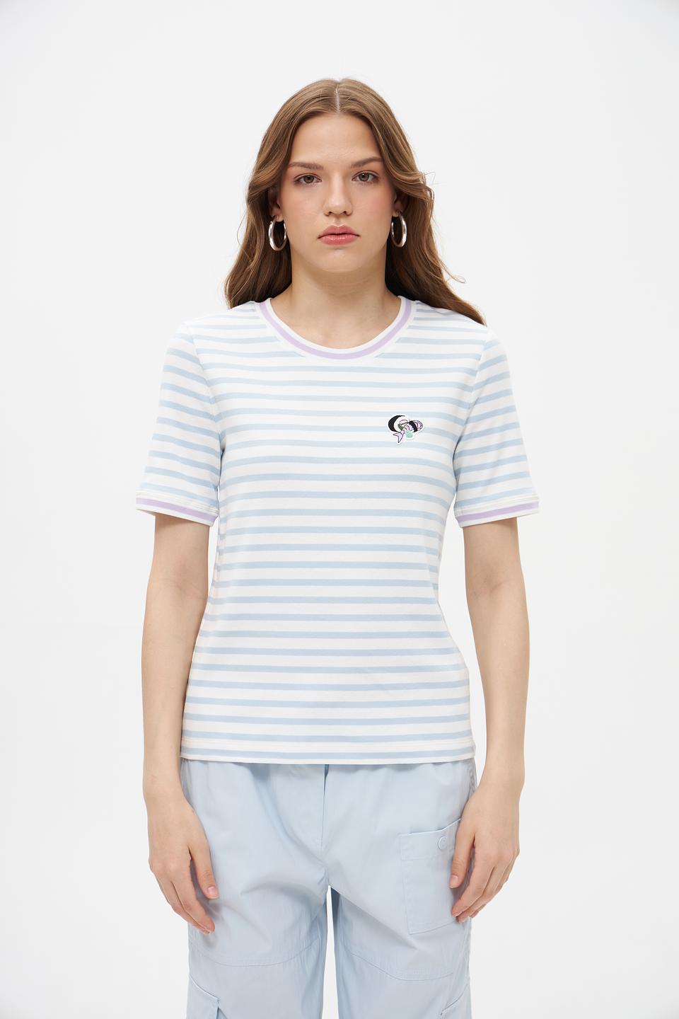 Футболка Marc Cain полоска голубая