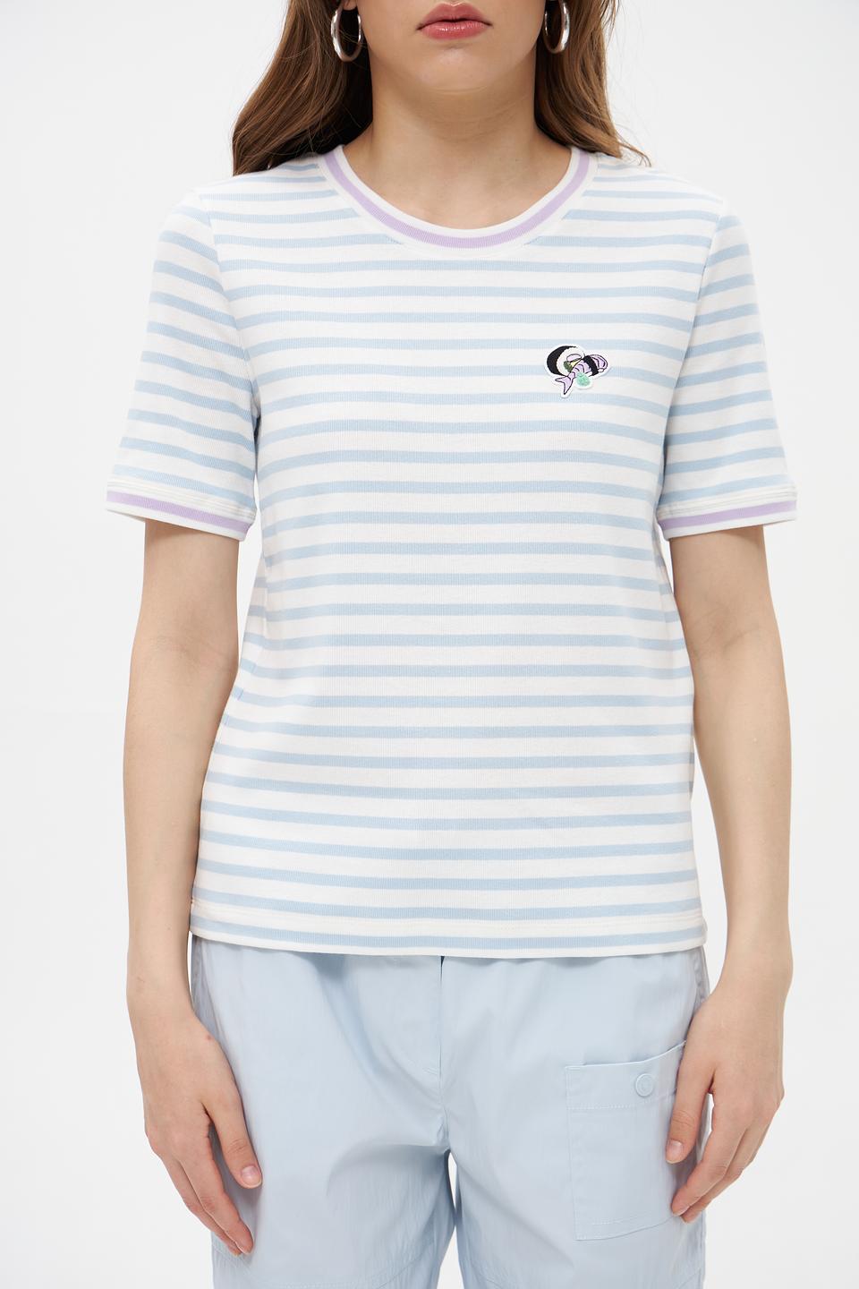 Футболка Marc Cain полоска голубая