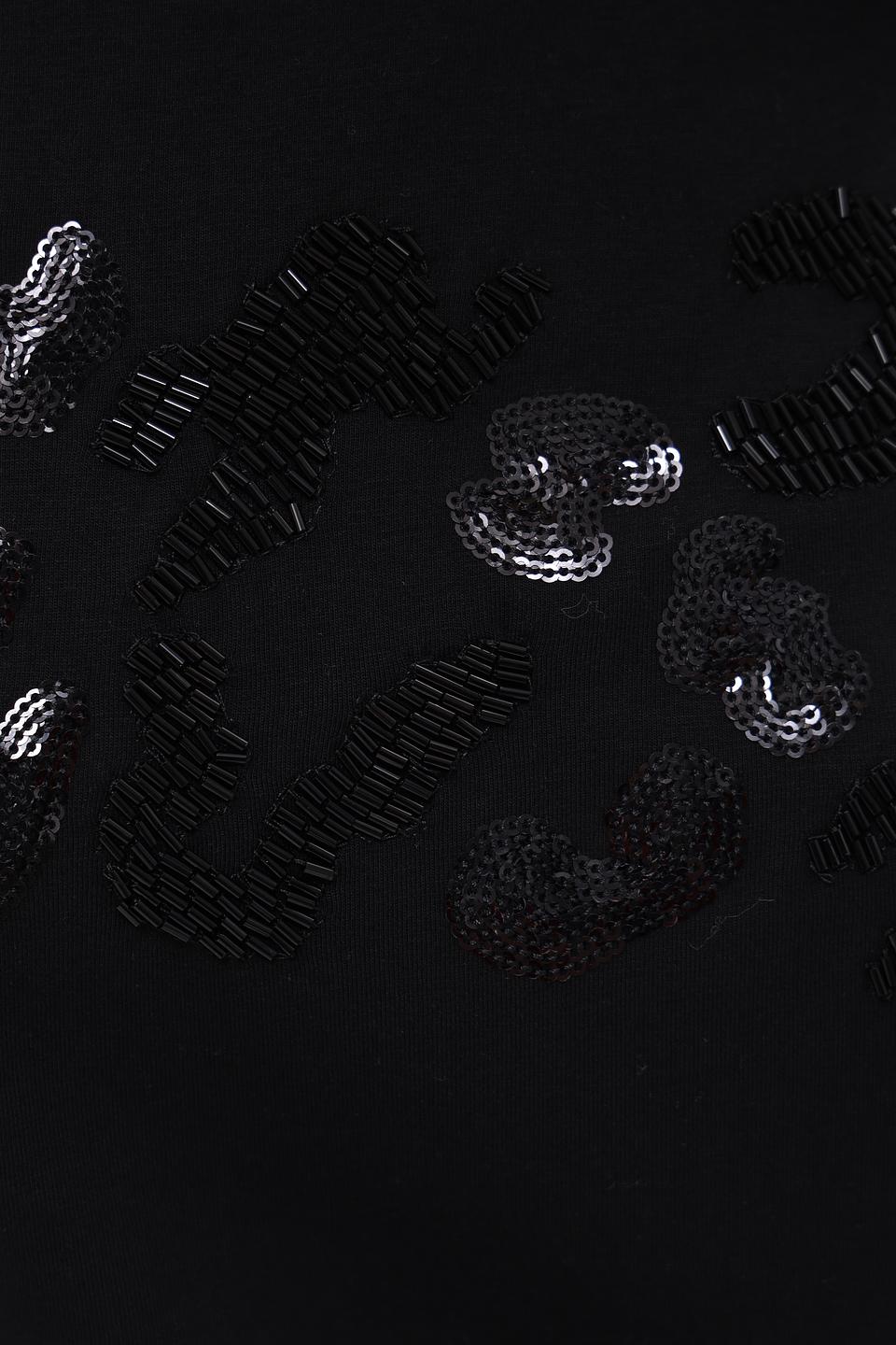 Футболка Taifun с декором чёрная