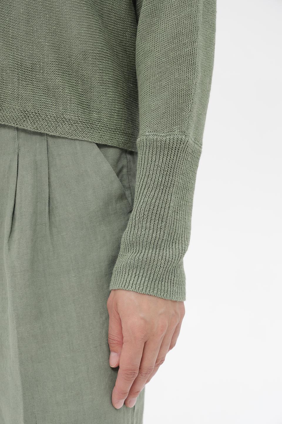 Кардиган Oui льняной хаки