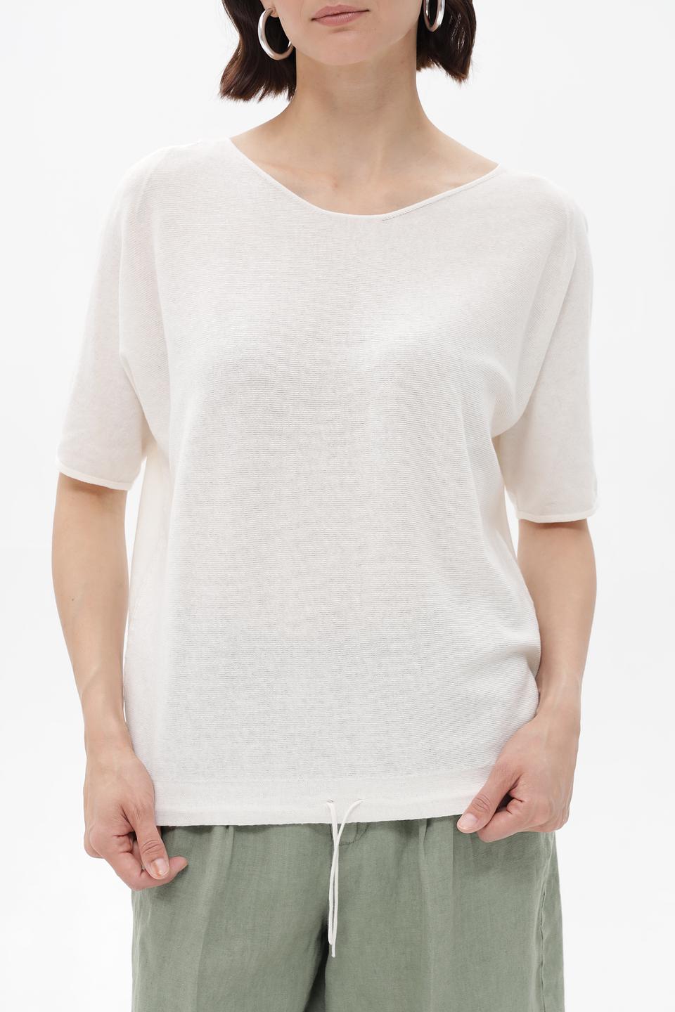 Пуловер Oui женский молочный