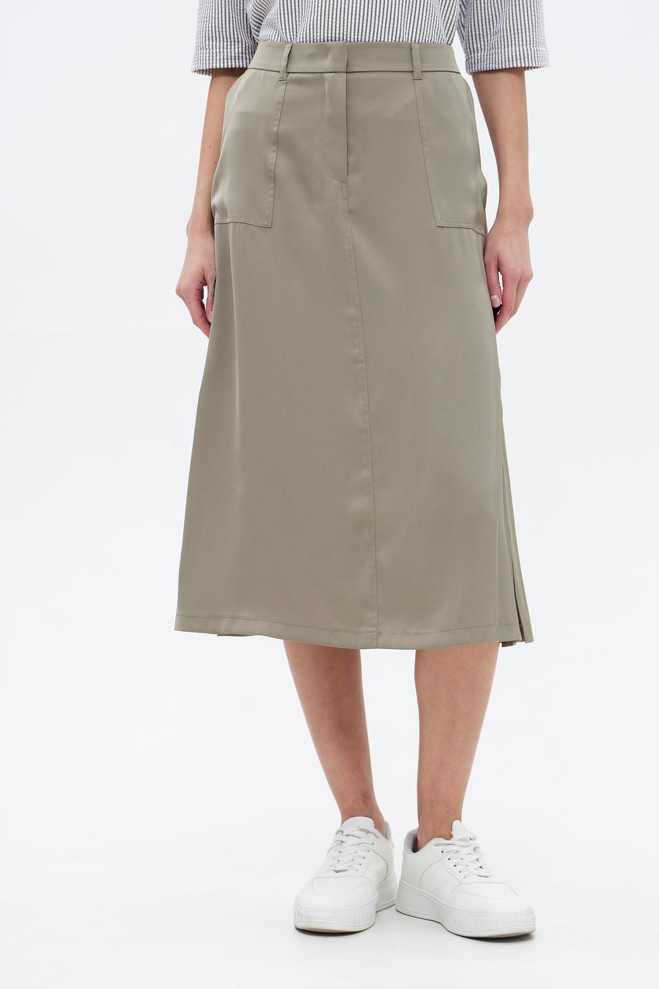 Юбка Betty Barclay хаки миди