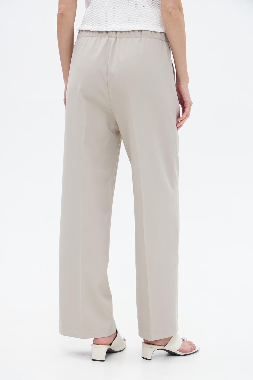 Брюки клёш Lecomte бежевые