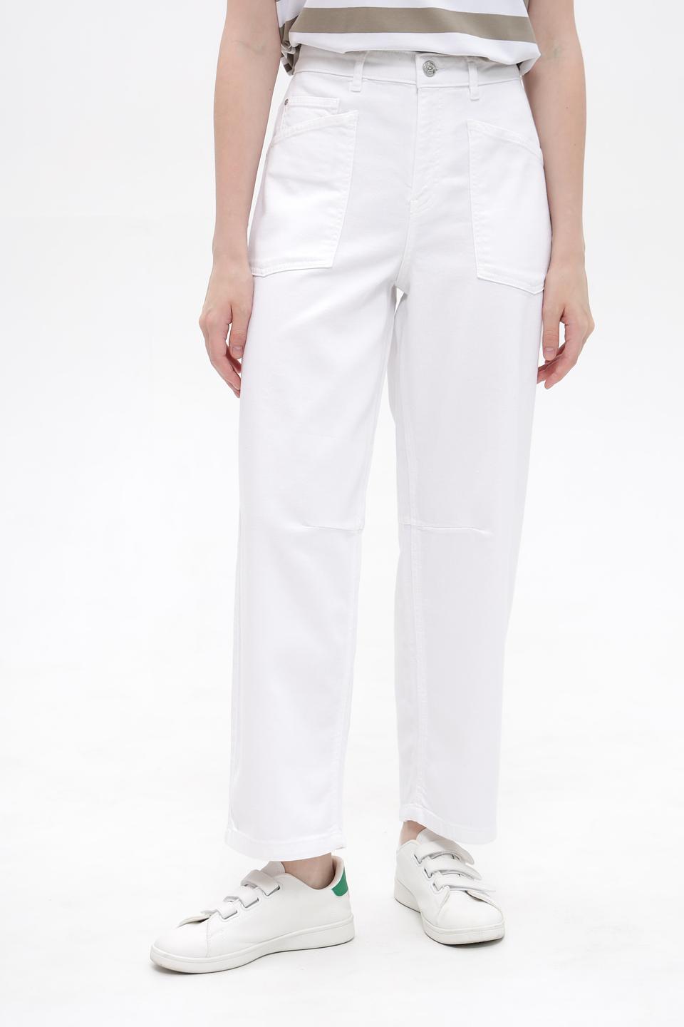 Джинсы карго Oui белые