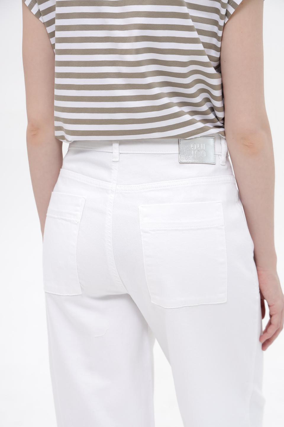 Джинсы карго Oui белые