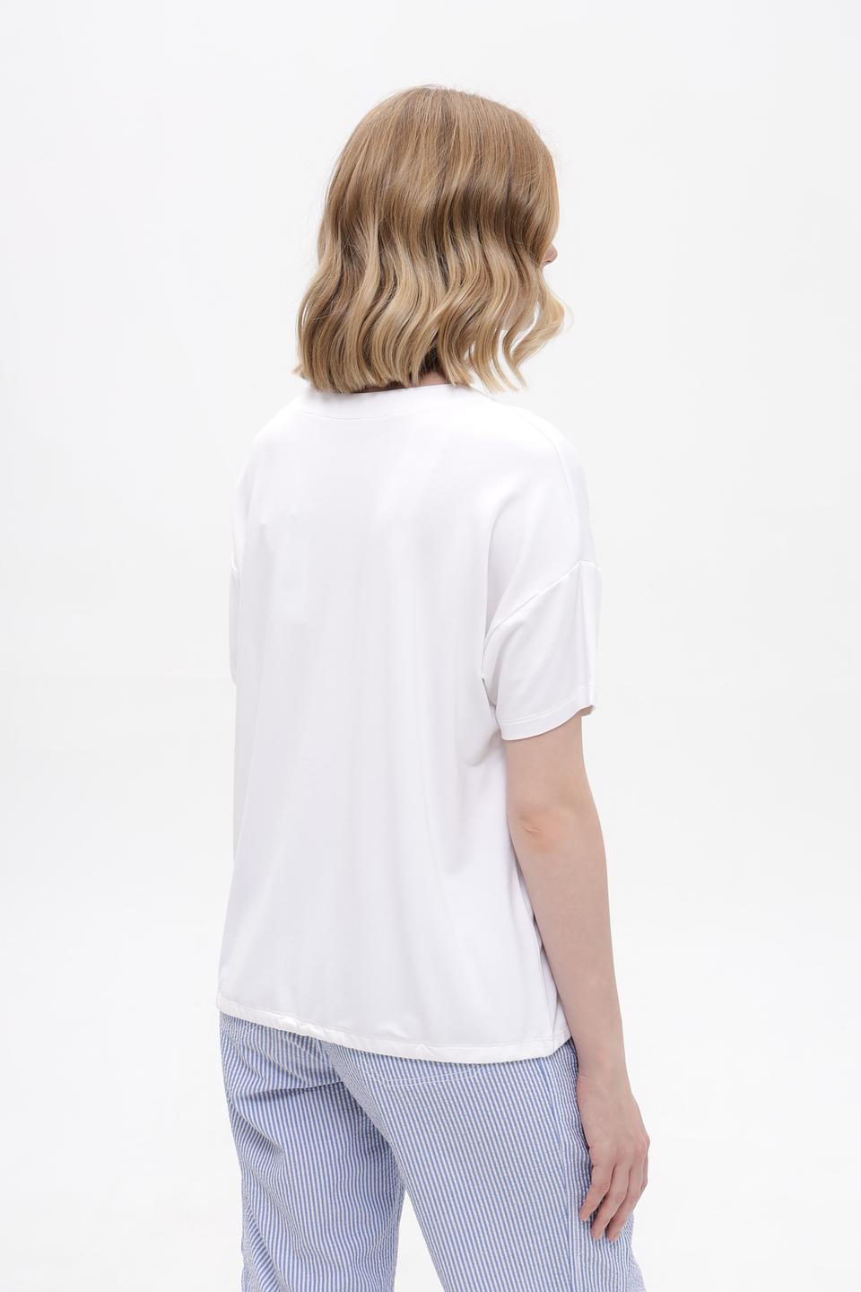 Футболка Bianca с ананасом белый