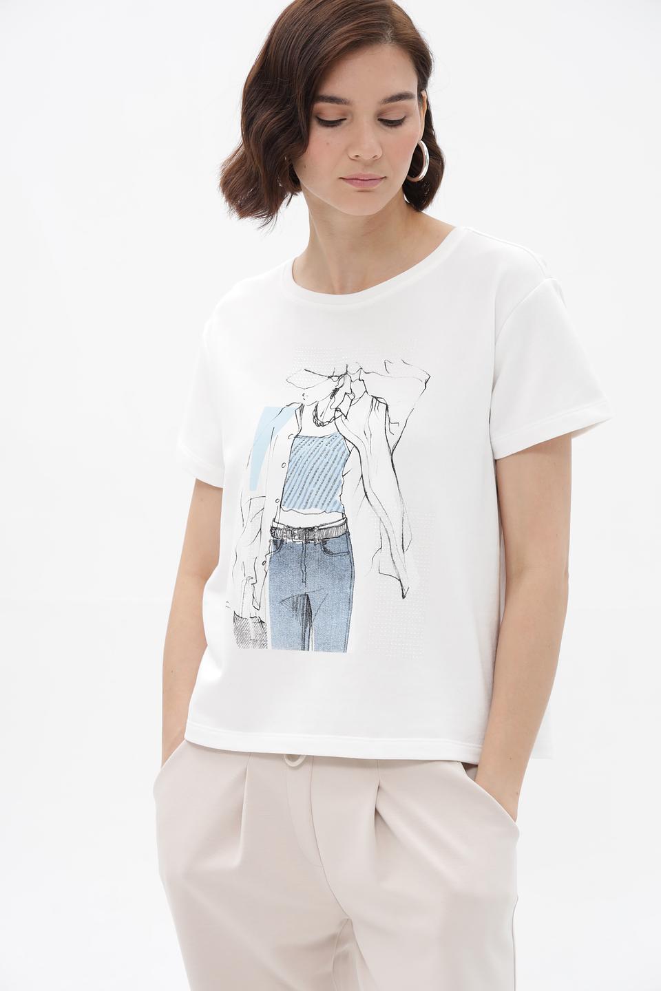 Футболка Monari с принтом