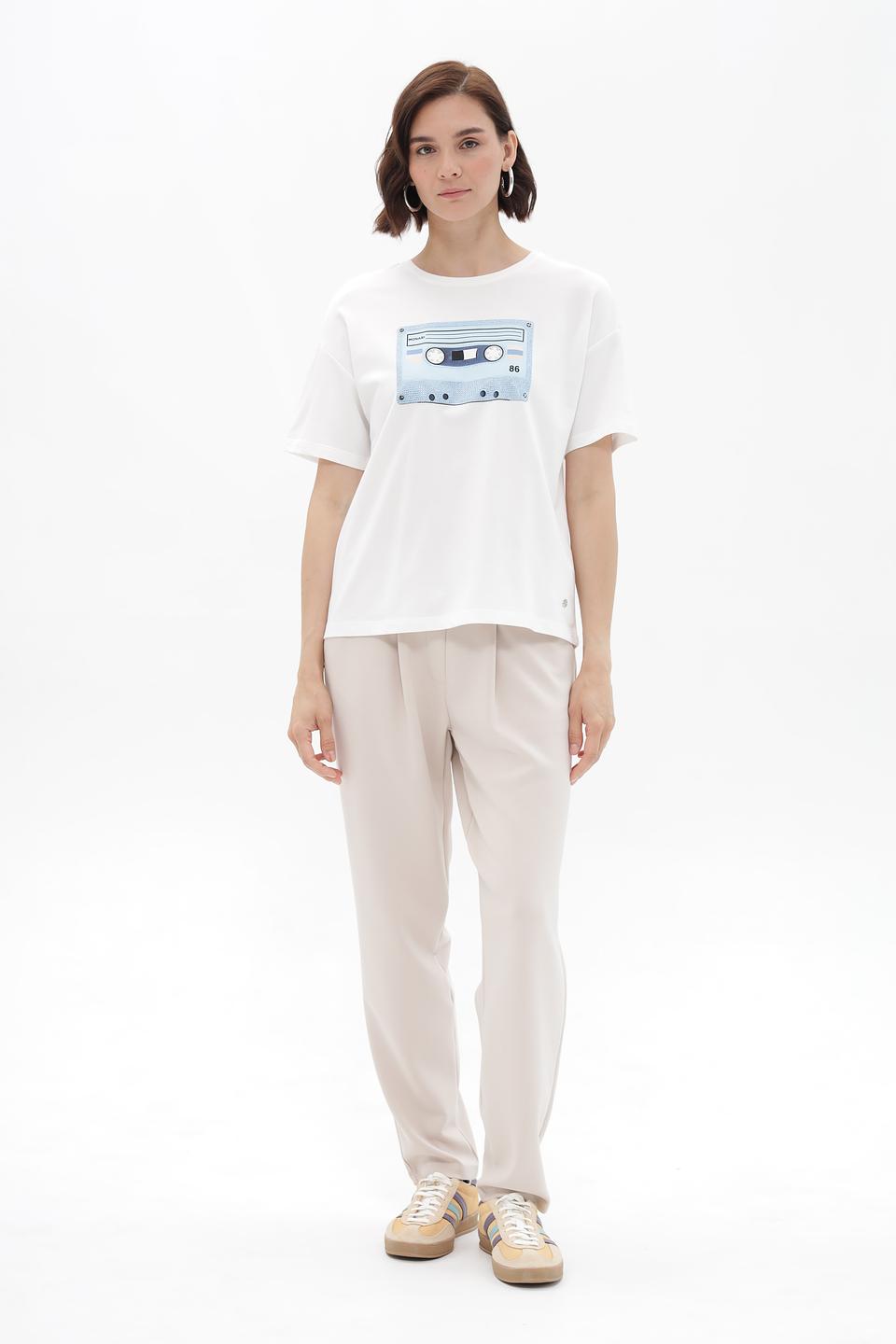 Футболка Monari с принтом кассеты
