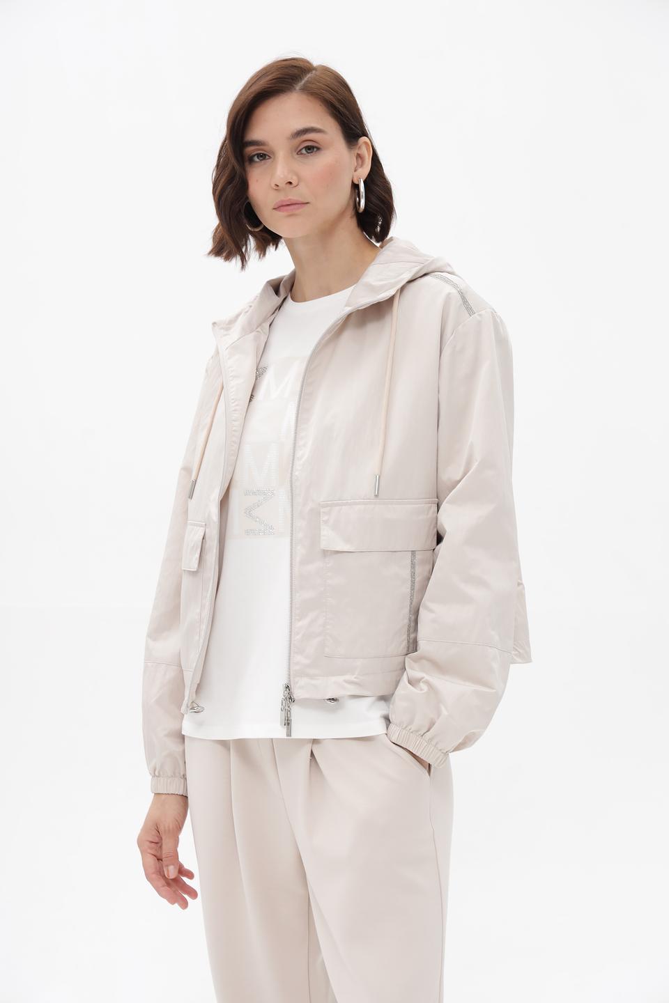 Куртка Monari бежевая с капюшоном