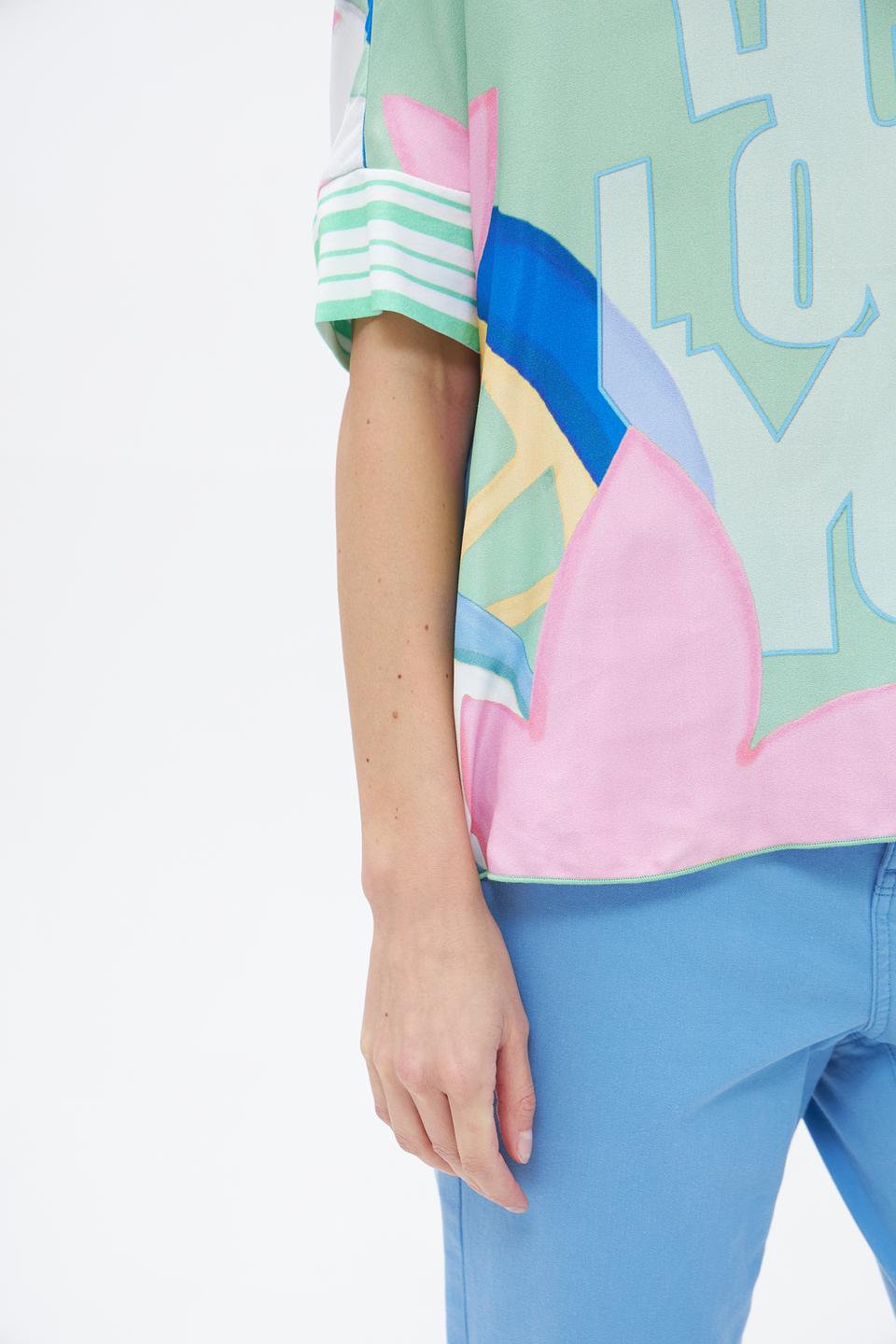 Блузка Lecomte с принтом 'I Love You'