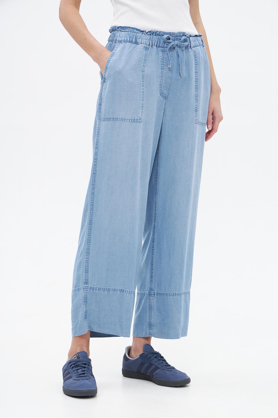 Брюки Lecomte кюлоты светло-голубые