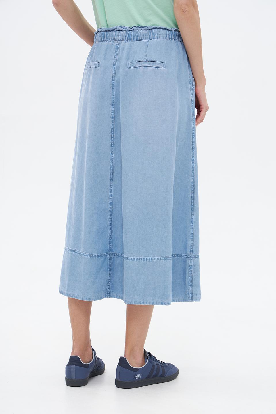 Юбка Lecomte из лиоцела голубая