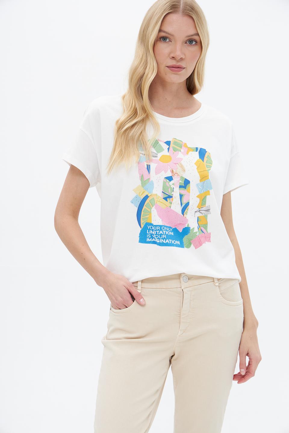 Футболка Lecomte с принтом