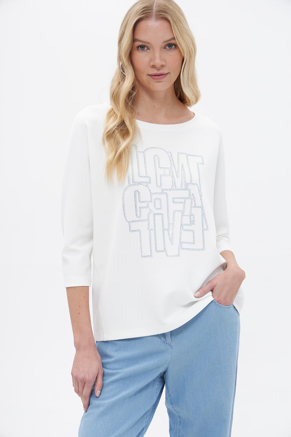 Пуловер Lecomte с принтом