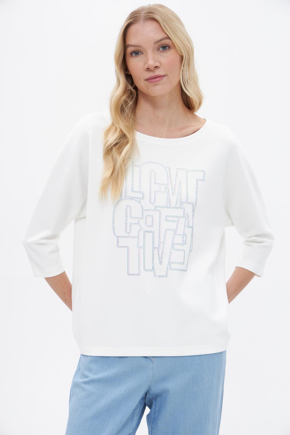 Пуловер Lecomte с принтом