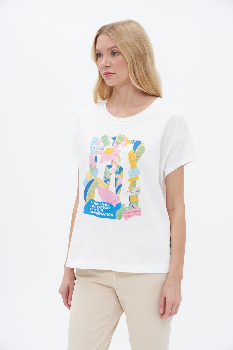 Футболка Lecomte с принтом