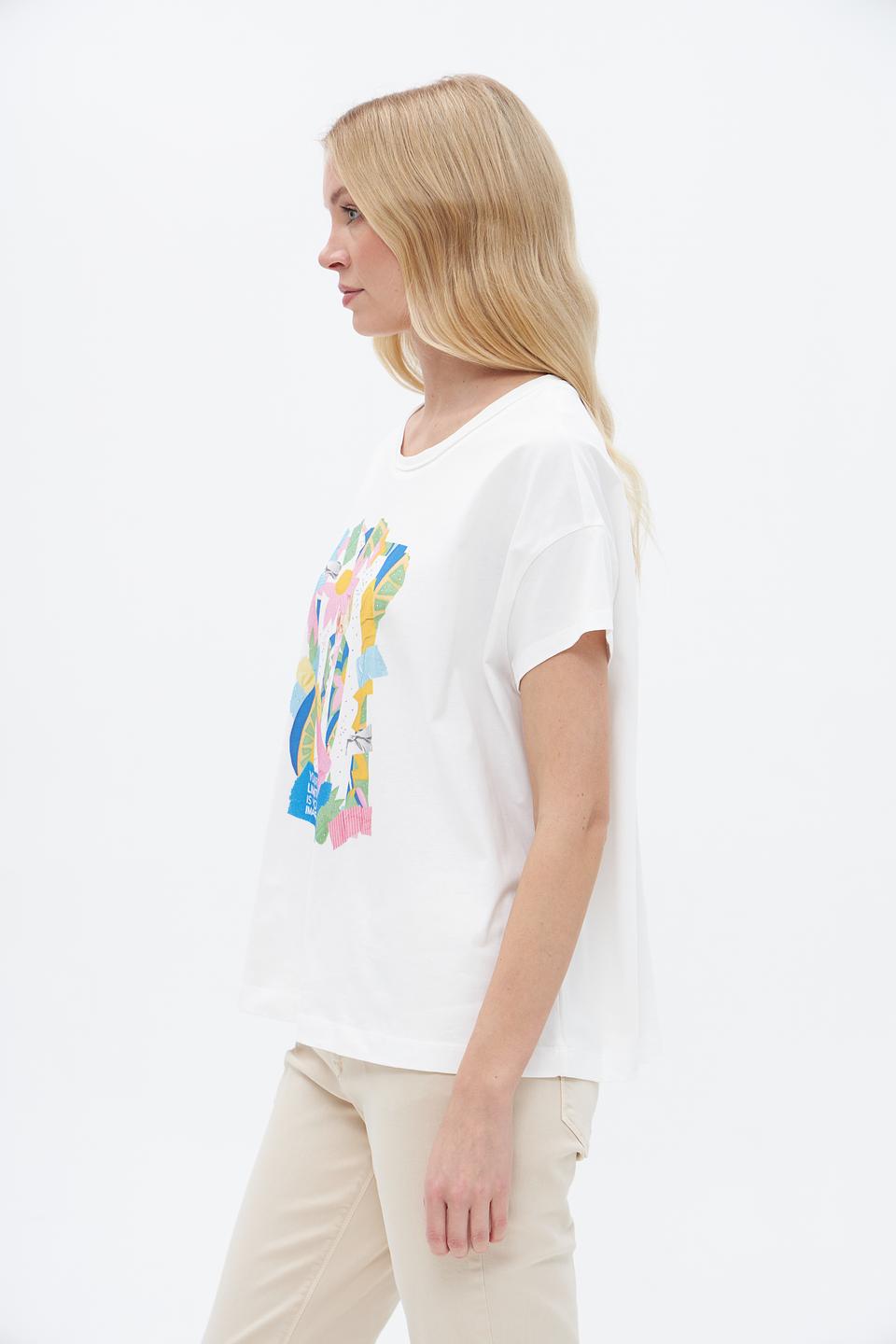 Футболка Lecomte с принтом