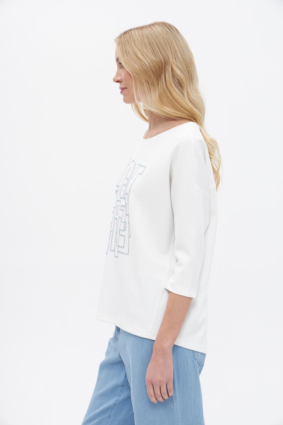 Пуловер Lecomte с принтом