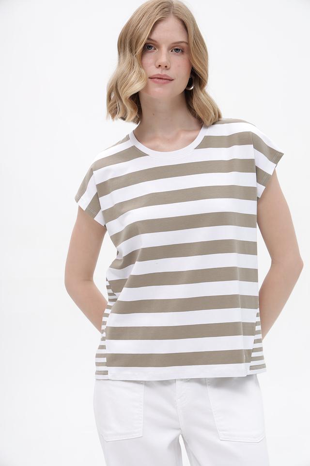 Футболка Betty Barclay в полоску бежевый