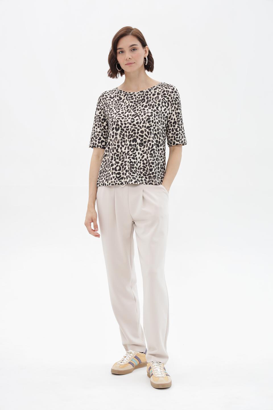 Футболка Monari с леопардовым принтом