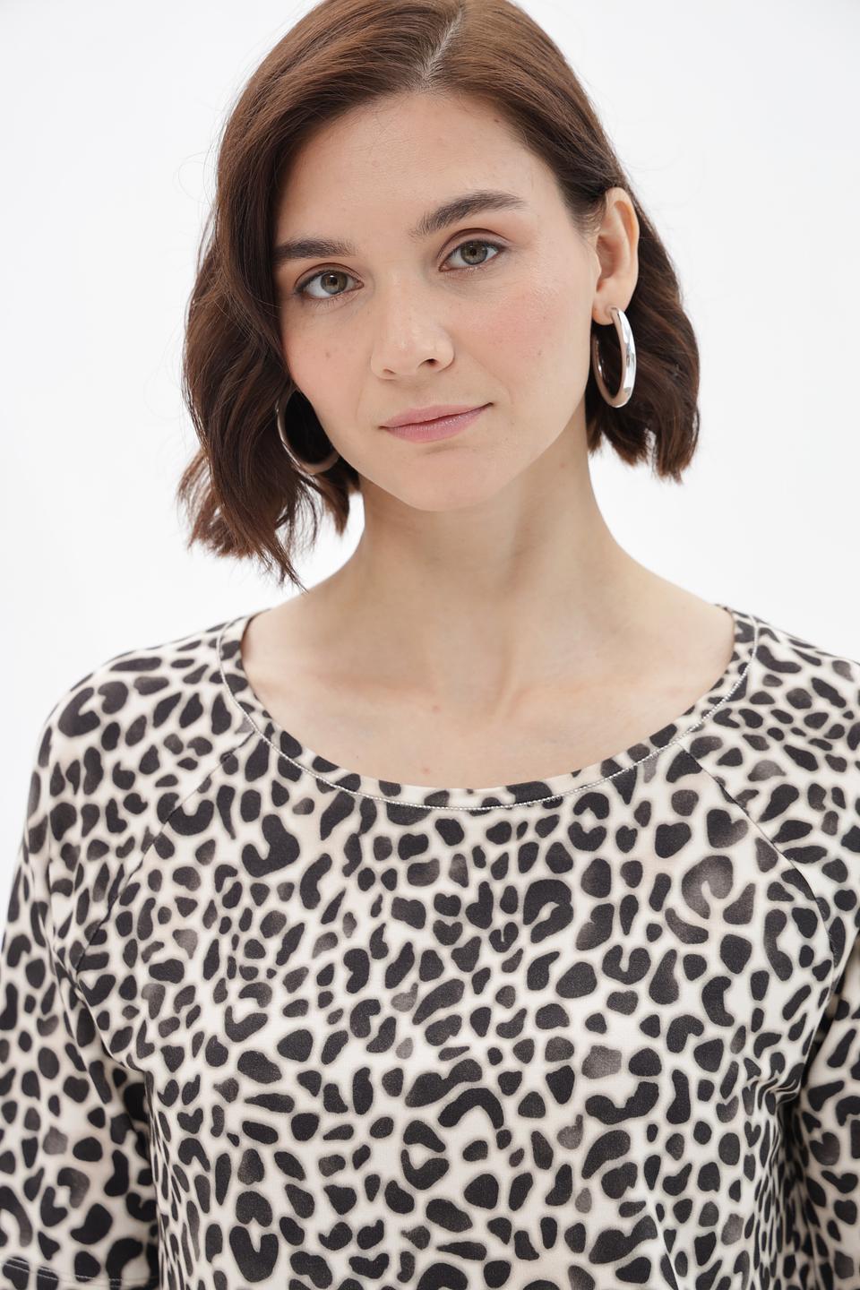 Футболка Monari с леопардовым принтом