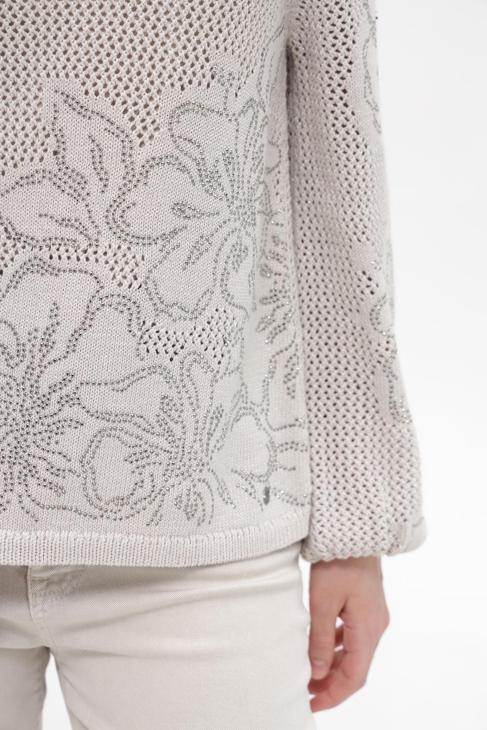 Пуловер Monari с цветочным узором