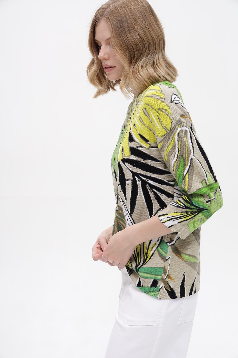 Пуловер Betty Barclay с тропическим принтом