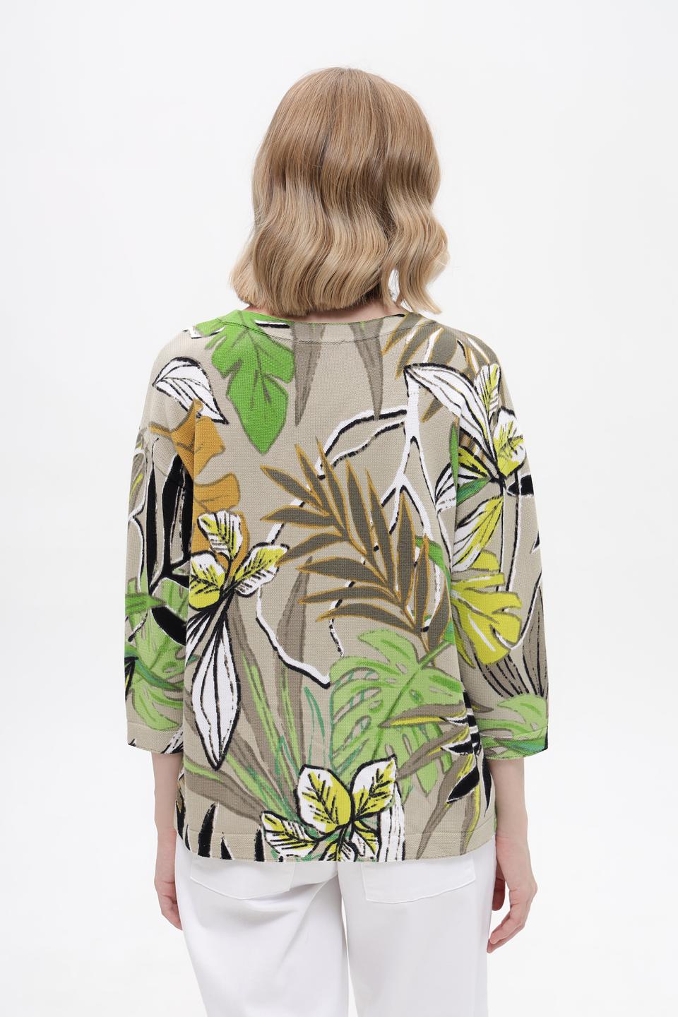 Пуловер Betty Barclay с тропическим принтом