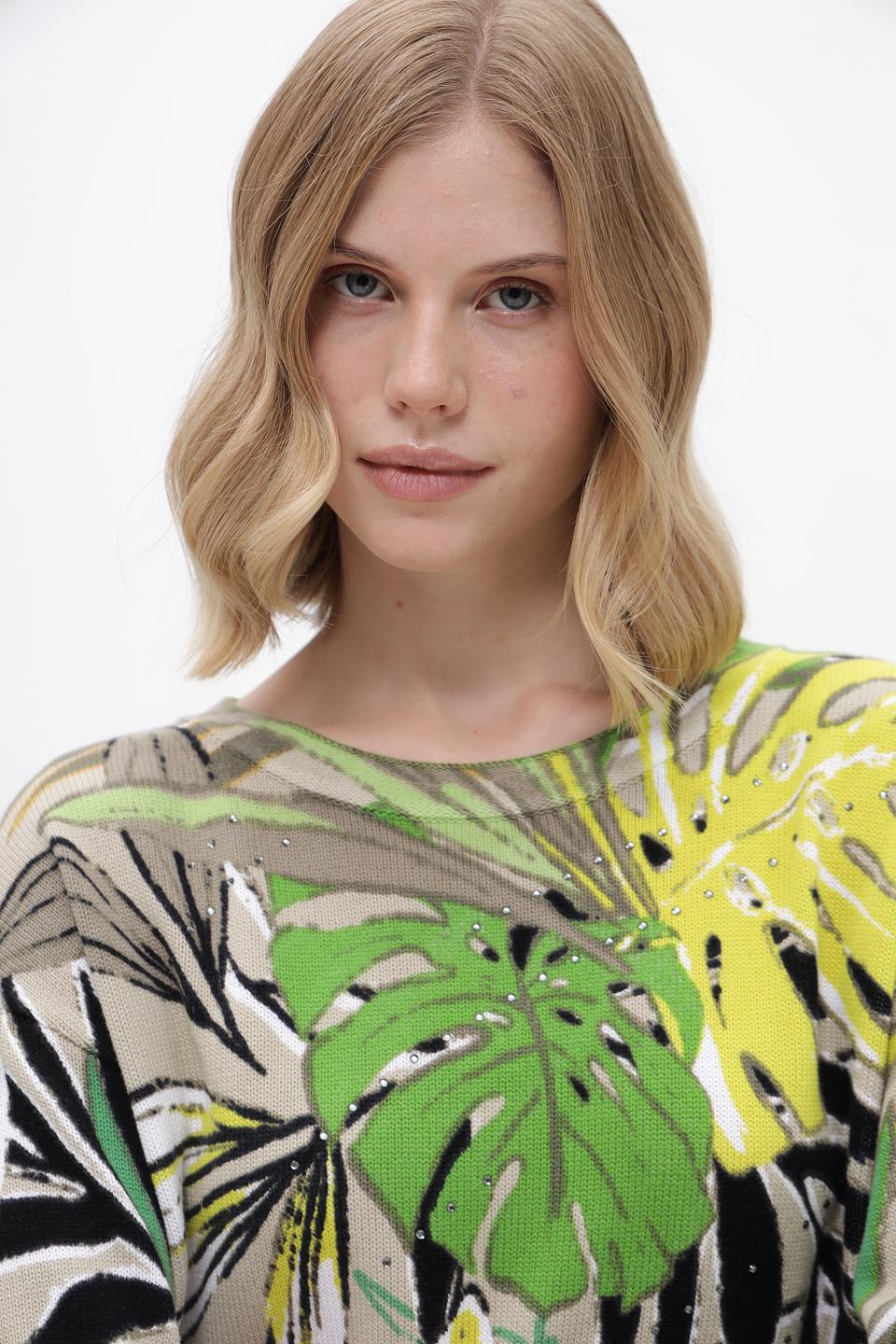 Пуловер Betty Barclay с тропическим принтом