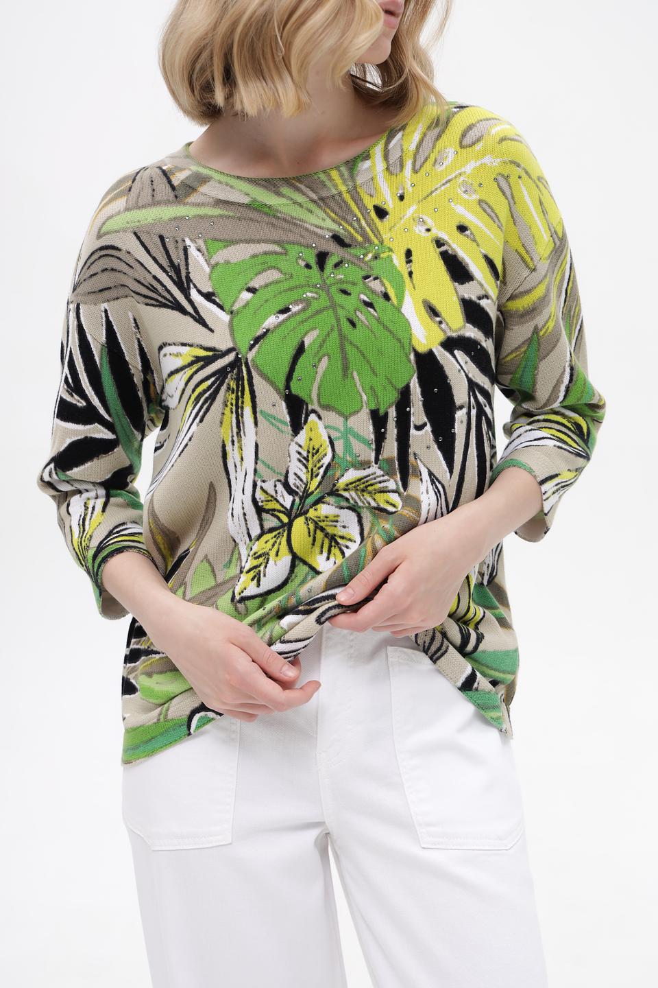Пуловер Betty Barclay с тропическим принтом