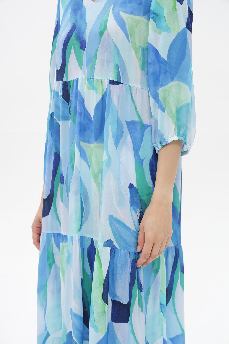 Платье Lecomte с абстрактным принтом